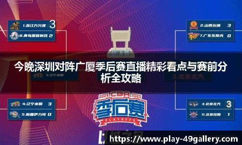 今晚深圳对阵广厦季后赛直播精彩看点与赛前分析全攻略